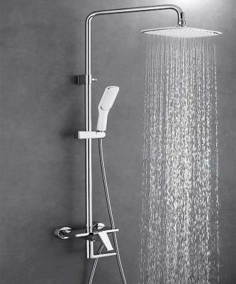 China Modern Rain Shower Factory Square Stainless Steel Bathroom Shower Sets for sale