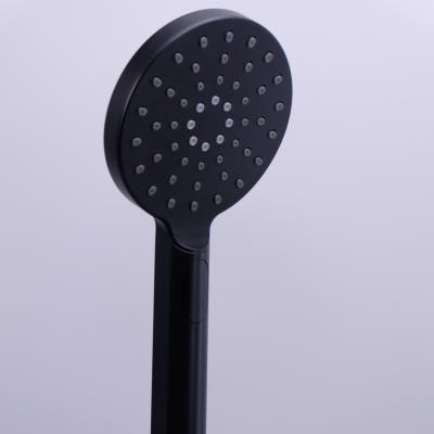 China Without Switch Factory Customization Economy Bathroom Black Finished ABS Hand Shower Black Shower Head for sale