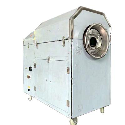 China Electricity Peanut Roasting Machine Commercial Drum Oil Frying Oil Rotary Nut Roaster Nut Drying Roasting Stainless Steel Factory Price for sale