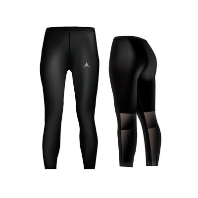 China Breathable Women's Compression Pants Legging Black Pressure Pants Sheer Women's Gaiters Gym Calf Length for sale