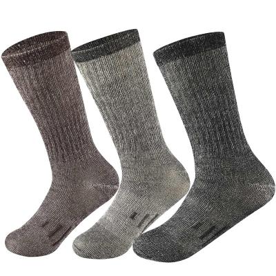 China Breathable Women Men 3 Pair Full Terry With Outdoor Arch Support Merino Wool Socks for sale