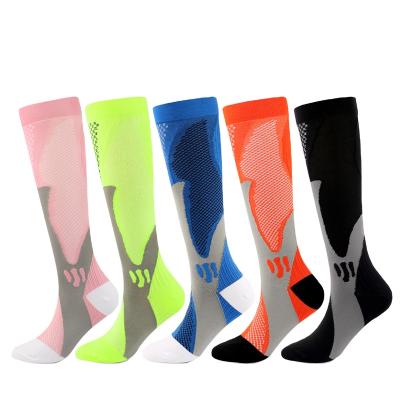 China Sporty Amazon Wish Outdoor Football Socks Compression Socks Men And Women Cycling Pressure Socks for sale