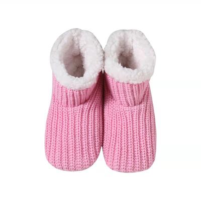 China Ultra Soft Thick Comfortable Warm Women With Non Slip Pink Winter Warm Boots Socks for sale