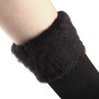 China Breathable Winter Inner Layer Socks Super Warm Black Thickened Fluffy Household Keep Warm Unisex Socks for sale