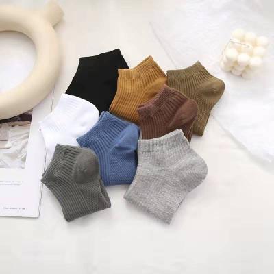 China Wholesale Cheap Breathable Women Colorful Shorts Booties High Quality Summer Solid Color Shorts Ankle Crew Socks Custom Made for sale