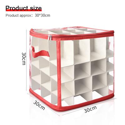 China Water Proof Ceramic Balls Ornament Ornament Accessories Shock Proof Holiday Christmas Xmas Organizer Storage Plastic Box for sale