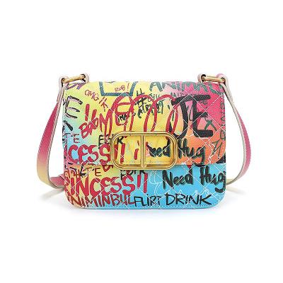 China Lady New Fashion Online Store Sling Cross - Body Graffiti Jelly Purse Shoulder Women Handbags for sale