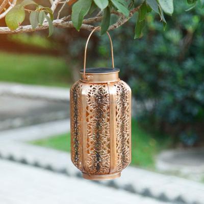 China Garden Outdoor Solar Lantern Hanging Lights Waterproof 7 Lumen Warm White LED Lamp for Outdoor or Patio Table for sale