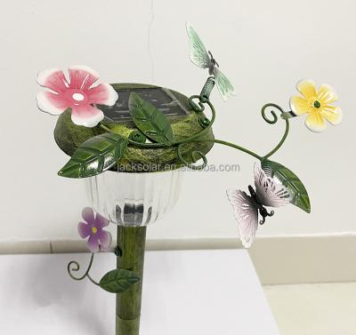 China Solar Powered Garden Spike Garden ABS Butterfly for Outdoor Patio Yard Pathway LED Landscape Stake Underground Light for sale