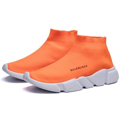 China CUSHIONING Women Sneakers Fying Woven Socks Outdoor Middle Top Shoes for sale