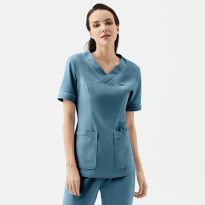 China Medical Uniform Nurse Uniforms Scrubs Sets Fashionable Designs Custom Uniform for sale