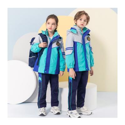 China Sports school uniform boys girls boys sports suits uniforms long sleeve sports pants custom cotton wadded jacket overcoat for sale