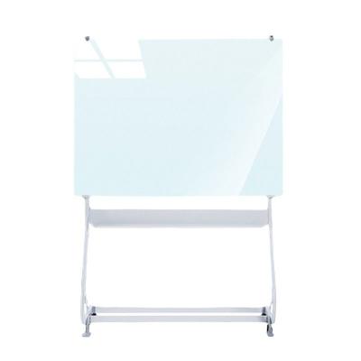 China Customized Reusable Reusable Tempered Glass Movable Whiteboards Magnetic Dry Erase Writing Glass Boards For Conference Rooms Schools for sale