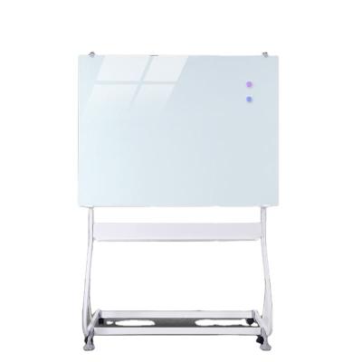 China Reusable Customized Office Toughened Explosion Proof Glass Magnetic Whiteboard Freestanding Movable For Meeting Rooms for sale