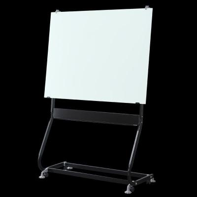 China Reusable hot cheap explosion-proof free-swivel lifting movable easel of tempered glass writing board for sale