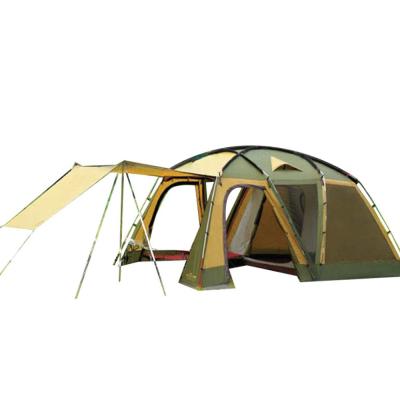 China Diagonal tying type sale TARKA tents family heavy duty camping tent outdoor custom made European luxury 8 person large wind for sale