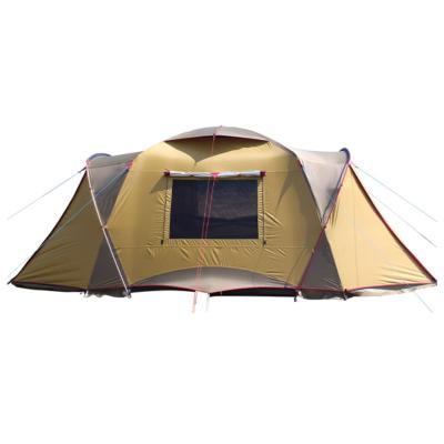 China Extended type 5-6 person outdoor double layer tent car camping tent with 1 bedroom and 2 living rooms for sale