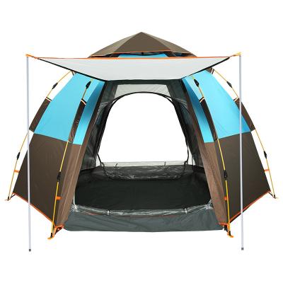 China TARKA Double Layer Tent 5-8 Person Automatic Hydraulic Instant Diagonal Tying Type Set Up Camping Tent Waterproof Camping Tent for sale