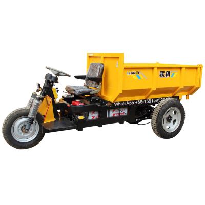 China Machinery repair shops LK270 2 ton hydraulic mining tricycle, electric mine dumper, mini dumper with battery for sale