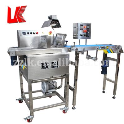 China High output factory price dated small chocolate wrapping machine, chocolate wrapping enrober machine for sale