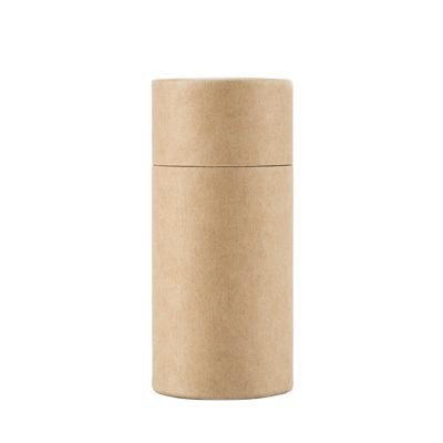 China Handmade Circular paper tube packaging cosmetics paper can tea box cylinder kraft paper seal idea for sale