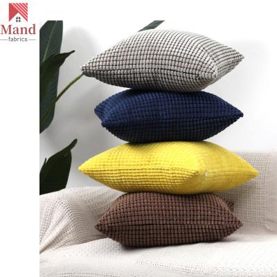 China Jacquard Mand Textile Manufacturer Customize Ins Style Corduroy Cube Velvet 45cm European Nordic Comfortable Throw Pillow For Couch for sale