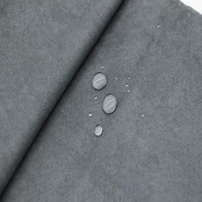 China Custom Woven Suede Waterproof Memory Fabric Sofa Fabric Suede Plain for sale