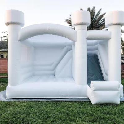 China PVC White Inflatable House Wedding Bouncy Castle Party Rent Bouncy House for sale