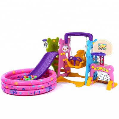 China Small Non-Toxic Indoor Plastic Kids Slides And Swings Baby Plastic Indoor Plastic Slide for sale