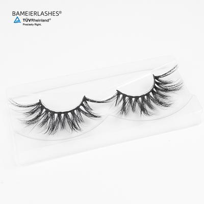 China 25mm Long Natural Mink Lashes Lashes Vendors 3D Fluffy Faux Mink Lashes With Lashes Boxes for sale