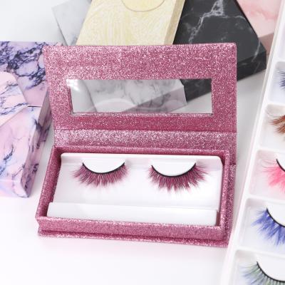 China New Style 8-18mm Thick Natural Colorful False Mink Full Strip Long False Eyelashes for sale