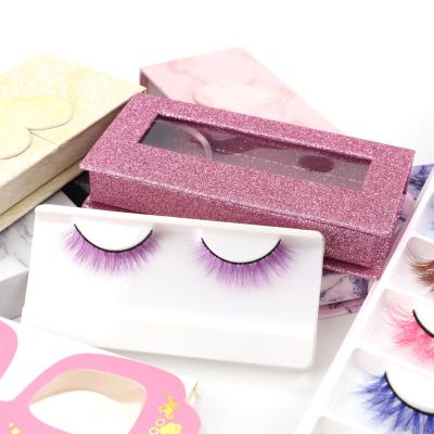 China Best Selling 3d Fake Mink Lashes Thick Vendor Colored Private Label Lashes for sale