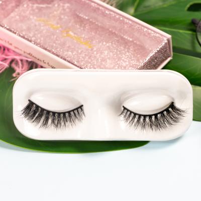 China Wholesale Natural Long Make Own Silk False Lashes Private Label Faux Mink 25mm Eyelashes Vendor for sale