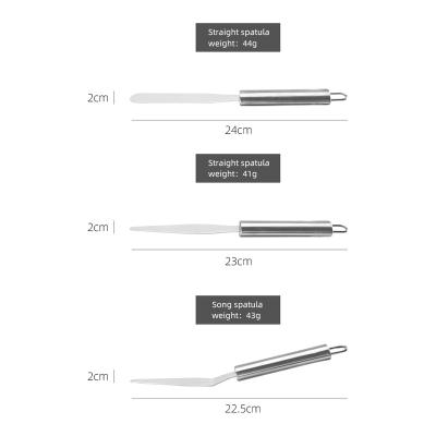 China High Quality Viable Stainless Steel Cake Cream Spatula With Kitchen Instrument Cheese Spatula for sale