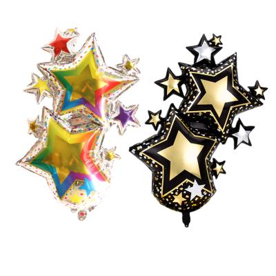 China Foil 62*102cm Star Shaped Foil Balloon For Halloween Christmas New Year Background Decoration Birthday Wedding Party Supllies for sale