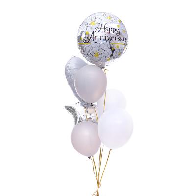 China Newest 7pcs Latex 18 Inch Happy Birthday Balloon Foil Set Wedding Birthday Party Foil Balloons for sale