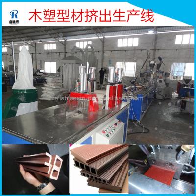 China Wood plastic composite profile profiles extruder line for edge of wpc decking for sale