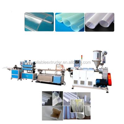 China Plastic Profile PC Lamp Chimney Extruder Machine Profile Extrusion Line For LED Tube Light for sale