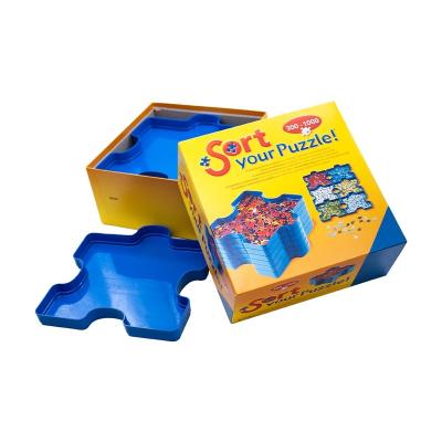 China Educational Toy Low Price Ready To Ship Cartoon Puzzle Sorting Trays Jigsaw Tray for sale