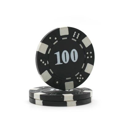 China ABS costomize printing number value ABS and metal bullion poker chips for sale