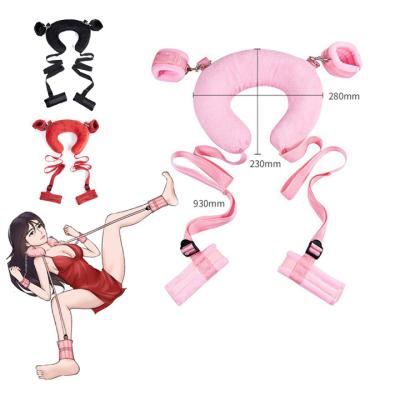 China Emotion Pink SM Slit-leg Pillow Bundled Bondage Straps Shaping Couples Sex Pillow Swing Sex Toys Adult Female Toys for sale