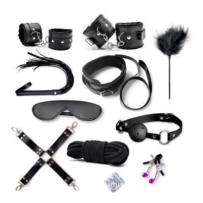 China Wool 10pcs BDSM Push In Restraints For Sex Leather Bondage Restraints Kits Sex Toys Strip Ball Game Vibrators Massagers Sex Things for sale