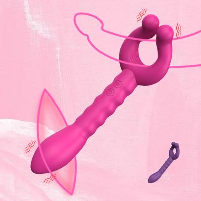 China 7 Frequency G-spot Rabbit Motors Dildo Vibrator Adult 3 Speed ​​Vibration 3 Toys Waterproof Silicone Clitoris Vagina Penis Stimulator Massager Sex Things For M for sale