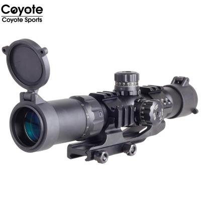 China Hunting 1.5-4x30 Tricolor Illuminated Reticle RifleScope Hunting RifleScope with Horse Shoe Prism Reticle for sale