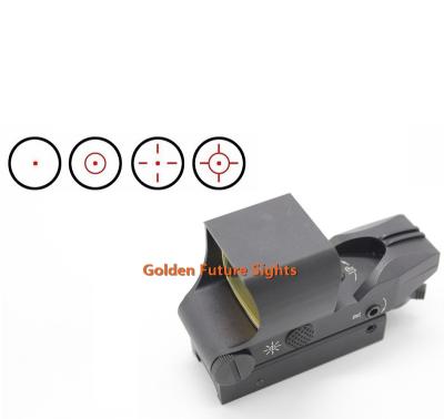 China High Grade Aluminum Alloy Future Optics 1x28x40mm Dot Sight Scope 4 Reticle Golden Red Pattern With Rail Mount for sale