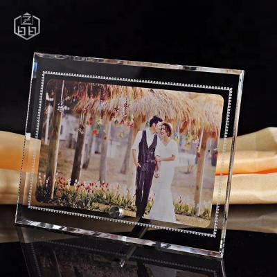 China Wholesale Custom Wooden Crystal Frames Love Photo A4 Graduation Certificate Frame Keepsake Gift Keepsake for sale