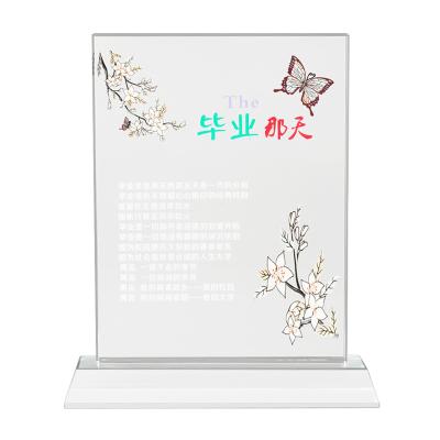 China Europe Customize Fashionable Cheap Souvenir Plate Empty Crystal Glass Shield Shape Paperweight Reward for sale