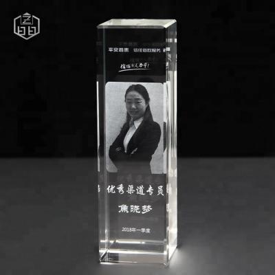 China White Crystal Cube, Crystal Glass Block For Wedding Gift Europe Corporate Souvenir for sale