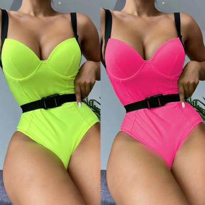 China Summer breathable women's sexy bikini with belted lingerie beach use swimsuit for ladies swimwear for sale