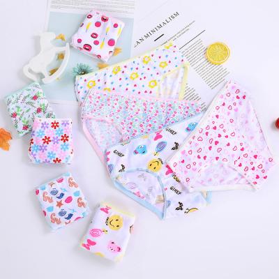 China Color Fade Proof Customized 100%Cotton Girls Underwear Kids Children Panties Baby Briefs Breathable Underwear for sale